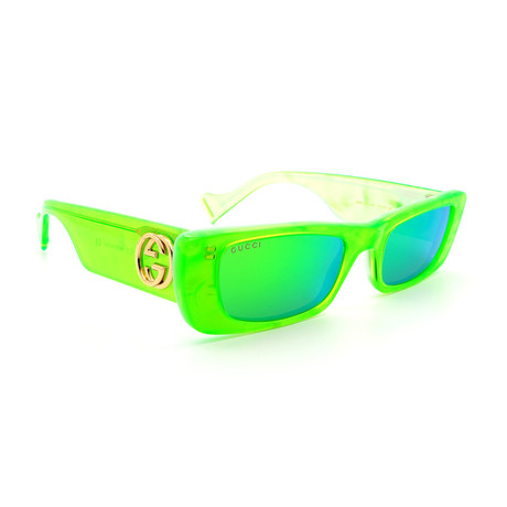 Unisex GG0516S-006 High Fashion Sunglasses // Green