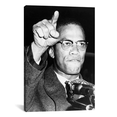 Malcolm X (1925-1965) // Unknown (12"W x 18"H x 0.75"D)