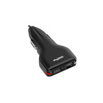 27W Combo USB Car Charger (Black)