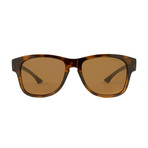 Smith // Chromapop Polarchromic Square Polarized Sunglasses // Havana + Brown