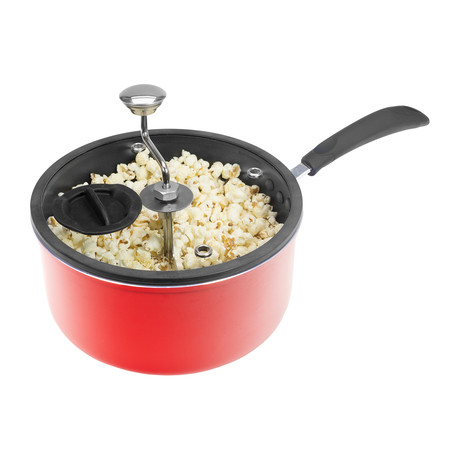 Zippy Popcorn Popper // Nonstick Aluminum (Red)