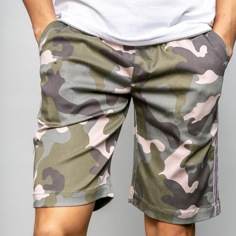 Richmond Jogger Knit Shorts // Camo (S)