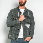 Eling Woven Denim Jacket // Black (L)