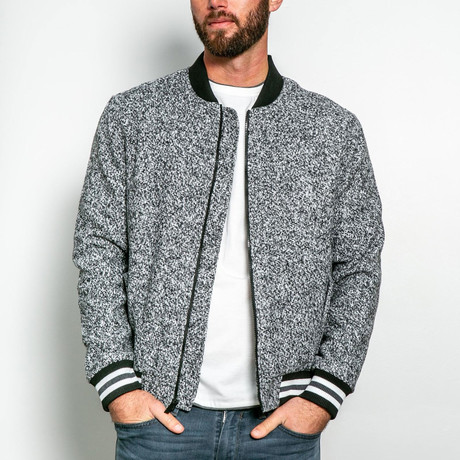 Tuscumbia Woven Varsity Jacket // Gray (S)