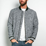 Tuscumbia Woven Varsity Jacket // Gray (XL)