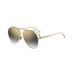 Women's Pilot Sunglasses // Gold