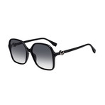 Women's Square Sunglasses // Black