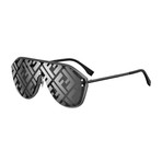 Unisex Mask Sunglasses // Black