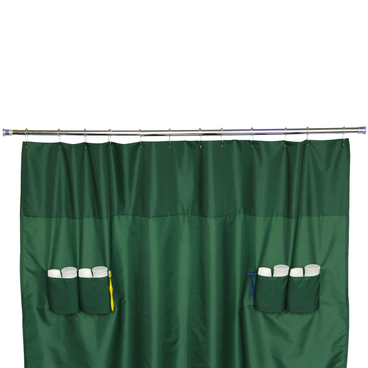 Utility Shower Curtain (Hunter Green) Wintercheck Factory Touch of