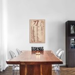 Sand Stone Samurai Sword #2 Diagram // Unknown Artist (12"W x 18"H x 0.75"D)