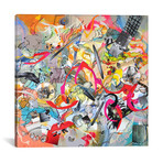 Two Samurais // Larisa Ilieva (12"W x 12"H x 0.75"D)