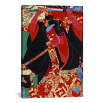 Samurai Painted Red // Unknown Artist (18"W x 26"H x 0.75"D)