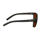 Barrett Sunglasses // Black Frame + Brown Lens