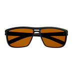 Barrett Sunglasses // Black Frame + Brown Lens