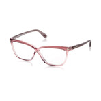 Women's Acetate Optical Frames // Crystal Pink + Brown (Size 54-12-135)