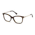 Women's Acetate + Metal Optical Frames // Transparent Light Brown + Rose Gold