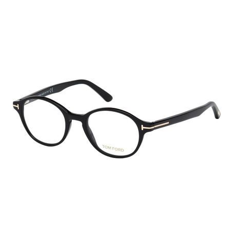 Men's Round Acetate Optical Frames // Black