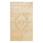 Hand Knotted Oriental Area Rug // Ivory + Cream // Dark // 6'3" x 10'6