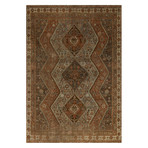 Hand Knotted Oriental Area Rug // Brown // 6'10" x 9'8"