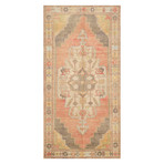 Hand Knotted Oriental Area Rug // Red + Brown // 4'10" x 9'6"