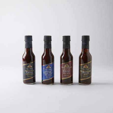 Mini Set // Liqueur + Wine Chocolate Sauce // 4-Pack // World Chocolate