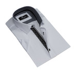 Short Sleeve Button Down Shirt I // White (M)