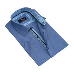 Short Sleeve Button Down Shirt // Denim Blue (S)