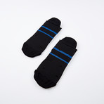 PF1 Memory Foam Padded Performance Compression Socks // Black Stripe (L)