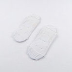 PF1 Memory Foam Padded Performance Compression Socks // White (Medium)