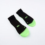 PF2 Memory Foam Padded Performance Socks // Black + Neon Green (3X-Large)