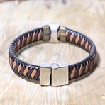 Hanan Leather Bracelet // Black + Brown