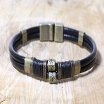 Snape Leather Bracelet // Black