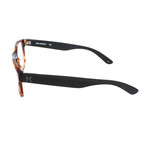 Unisex Optical Frames // Striped Brown + Black