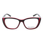 Women's Optical Frames // Black + Red
