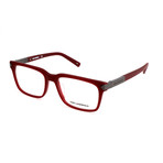Men's Rectangle Optical Frames // Matte Bordeaux