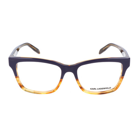 Women's Optical Frames // Purple + Striped Cognac