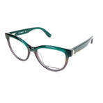 Women's Cat-Eye Optical Frames // Green + Gray Iridescent