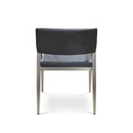 Social Armchair (Gray + Stainless Steel)