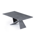 Artiste Extension Dining Table (Gray Oak + Black)