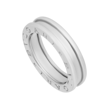 Bulgari 18k White Gold B. Zero 1 Band Ring // Ring Size: 4.75 // Pre-Owned