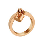 Louis Vuitton 18k Rose Gold Lockit Ring // Ring Size: 4.75 // Pre-Owned