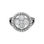 Louis Vuitton 18k White Gold Monogram Forever Diamond Ring // Ring Size: 6 // Pre-Owned