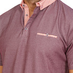 Lucas Short Sleeve Polo Shirt // Lavender (Small)