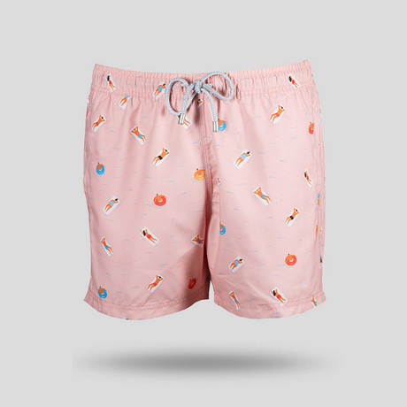 Sea Bed Swim Short // Pink (S)