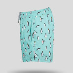Penguin Swim Short // Teal (L)