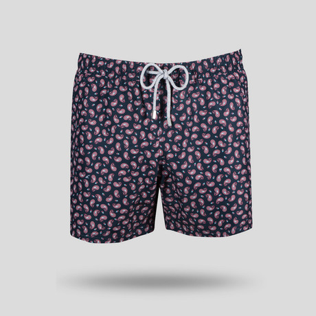 Paisley Swim Short // Dark Navy (S)
