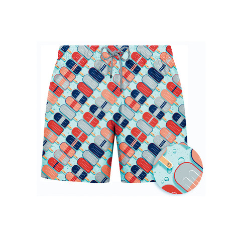 Ice Cream Swim Short // Teal (S)