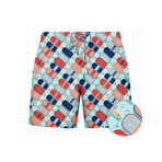 Ice Cream Swim Short // Teal (M)