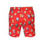 Posters Swim Short // Red (L)