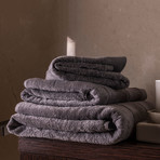 Bath Towel Set (Pearl White)